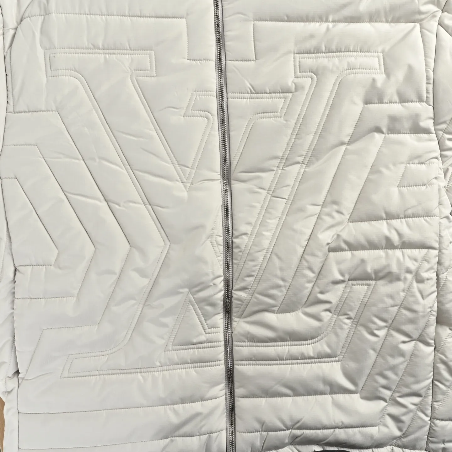 Louis Vuitton/Louis Vuitton quilted boot line embroidered cotton zipper jacket